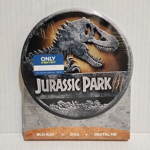 New Jurassic Park III Blue-Ray DVD Metal Packaging Collectible Best Buy